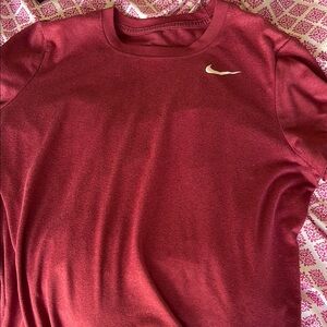 Nike Burgundy Crew Neck Tee